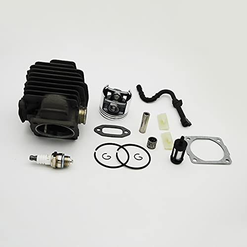 LILYY Pistón de Cilindro de 46mm, bujía de línea de Combustible Apta for Stihl 028 028AV, Piezas de Repuesto for Motosierra de jardín