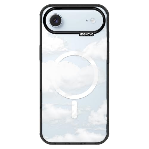 Coque iPhone Air antichoc militaire compatible MagSafe transparente noire