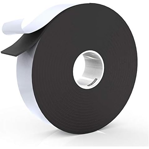 LLPT Foam Insulation Tape 25.4MM*15M*2MM Closed Cell Foam Rubber for Door Window Weatherstrip Outdoor Indoor Residue Free Weatherproof Adhesive(EFT150) Cover