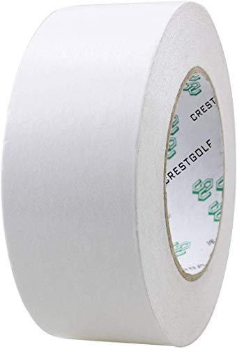 Crestgolf Cinta de Agarre de Golf de Doble Cara,para instalación de Agarre de Palos de Golf, Cinta de Agarre Multifuncional de Tira de Agarre de Golf, Tiras cropables de Fuerte adherencia, 5cm*50m