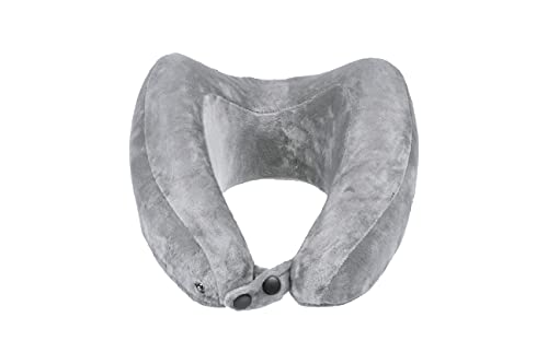 Lifeventure (LIHMM) Super Soft Neck Pillow, For Travel, Grey Almohada Cervical Supersuave, Ideal para Viajes, Color Gris, Hombre, Blanco, Talla única Cover