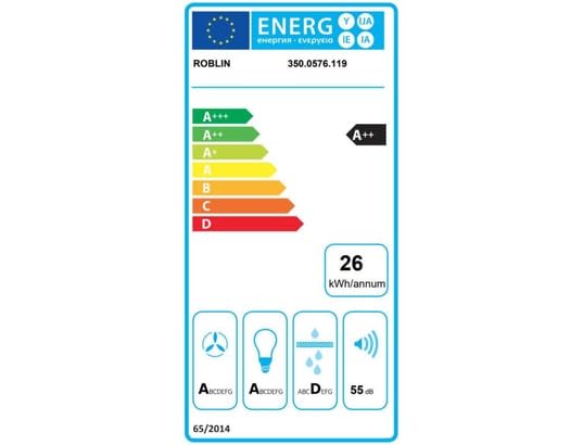 ROBLIN Hotte de plafond Aqua 900 blanc mat, 820m3/h, télécommande
