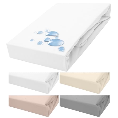 Darymex Matratzenschoner 60 x 120 cm - für Kinderbett - Bettunterlage Wasserdicht - Spannbettlaken - Nässeschutz - Atmungsaktiver Tencel Matratzenbezug mit Zinkoxid - Weiß