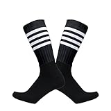 QQNYTHF Men'S Formal Socks Pro Bike Team Stripe Aero Cycling Socks Men Women Seamless Anti Slip Sport Black