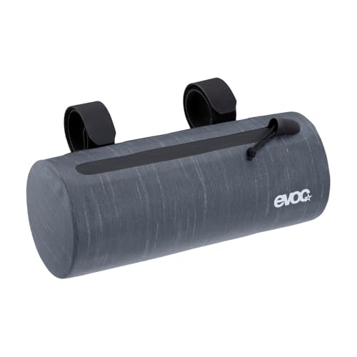 Evoc Handlebar Pack Boa Wp 1,5, Pratica Borsa Da Bici (Moderna Borsa Da Manubrio, Borsa Anteriore Da Bici, Volume: 1,5 L), Grigio Carbonio