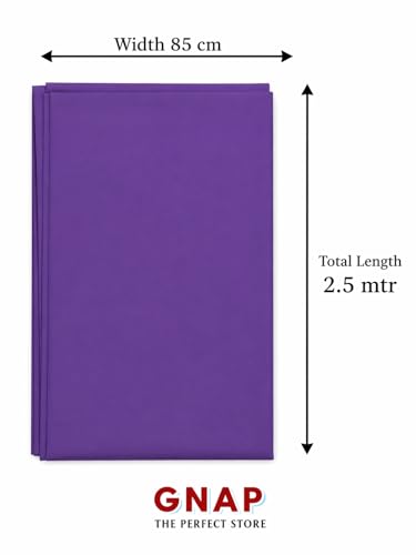 Image of Cotton Lining Cloth 2.5 Meter | for Kurta | Womens Dresses| Lining Materials | Stiching Material (Purple)