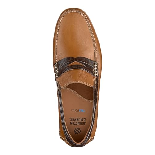 Johnston & Murphy Cort 2.0 Penny Loafers, Casual Dress Loafers for Men, Slip-On Moccasins2