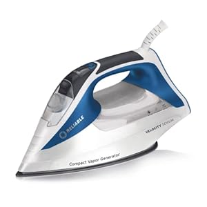 Velociity Sensor 240IR 1800W Steam Iron – Compact Vapor Generator Home Steam Iron for Clothes, Sewing, Quilting and Crafting Ironing, Anodized Aluminum Soleplate, Continuous Steam Ironing