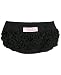RuffleButts® Infant / Toddler Girls Ruffled Woven Bloomer - Black - 18-24m