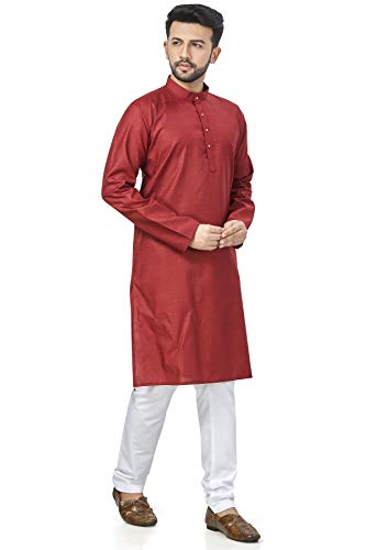 Image of BE ACTIVE Linen Blend Solid Pattern Trendy Comfortable Stylish Full Sleeve Kurta Men's Ethnic Wear