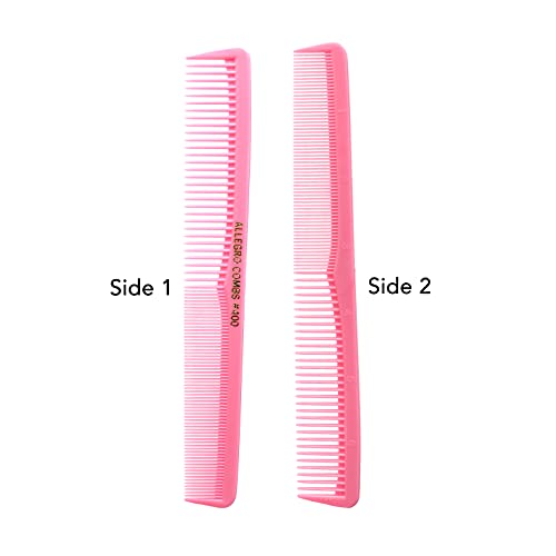 Allegro Combs 400 Barber Combs Cutting Combs All Purpose Combs 12 Pk. (Fresh Pink) #TOP2
