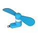 Pandawell 8-pin Lighting Mobile Phone Fan Portable Dock Cool Cooler Rotating Fan for Apple iPhone 6S / 6S Plus / iPhone 6 / 6 Plus / iPhone SE / 5S (Blue)