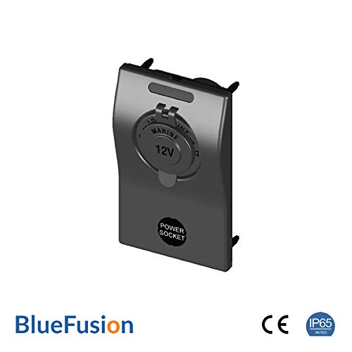 12V / 24V Panel Power Socket with Circuit Breaker, IP65 Rated - BlueFusion