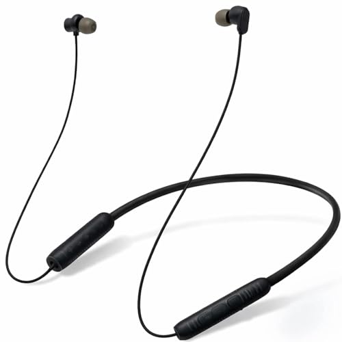 Image of HIVEN Neckband Bluetooth Earphones Upto 120 Hours | Wireless Bluetooth | 13mm Dynamic Driver | Soft Silicone Eartips | Adjustable Fit | Wireless with Mic in Ear Earphones (Blue)