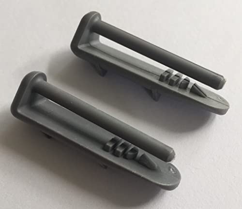 Capuchons Extrémité de Rail Arrière en Plastique pour les Lave-vaisselle Beko (Pack de 2)
