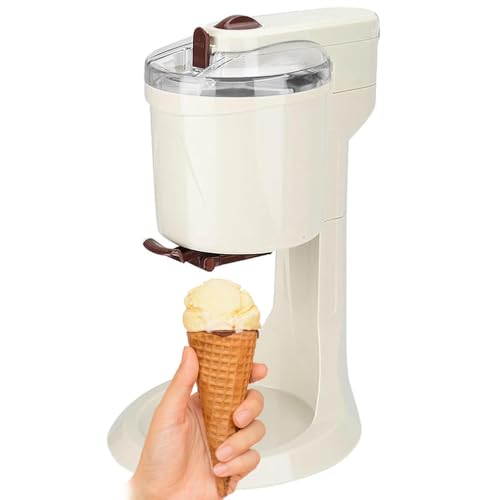 GAYAYAS Machine à crème glacée Molle 1000 ML, Fabrication de crème glacée Molle Faite Maison, Glaces, sorbets, Petite Machine à crème glacée pour la Cuisine de Bricolage à Domicile