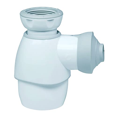 Wirquin 30723669 Universal Siphon for washbasin or Sink diameter 32-40, White, 243 milímetros - Image 2