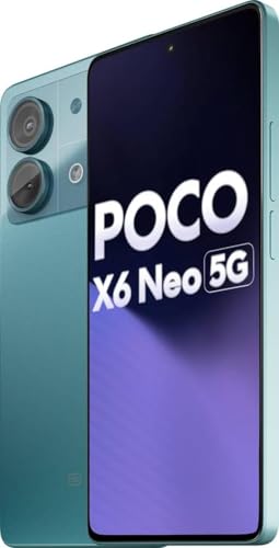 Image of Poco X6 Neo 5G (Horizon Blue, 8GB RAM, 128GB Storage) | Dimensity 6080 Processor | 5000 mAh Battery + 33W Fast Charging | 108MP + 2MP Rear Camera & 16MP Front Camera