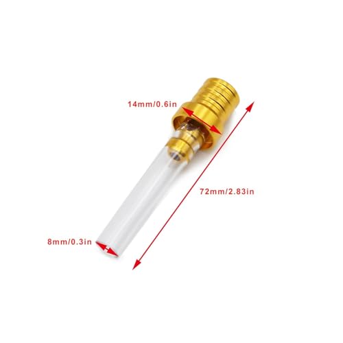 Image of PRO BAT 10 Pack CNC Motorcycle Gas Cap Two-way Breather Tube Vent for Dirt Bike Pit Bike ATV All Factory CRF XR CR All Quads All Off-road Motorcycle, Yellow