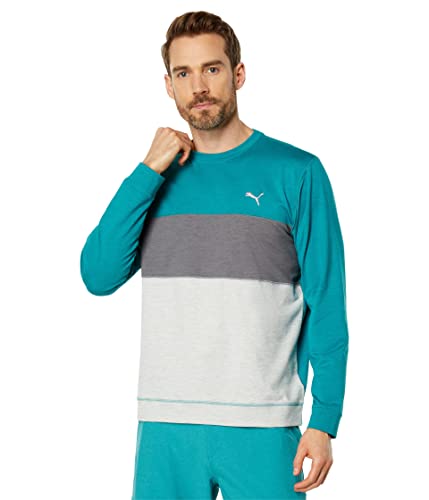 PUMA Col ras du cou Cloudspun vert lagon pour vos sessions de golf matinales et moments de détente