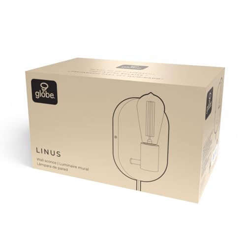Image of Globe Electric 65000134 1-Light Plug-in or Hardwire Wall Sconce, Matte White, 6ft White Fabric Covered Cord, Inline On /Off Rocker Switch, Bedroom, Living Room, Mounted Lamp