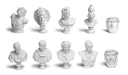 Figuras mini de mitología griega 10 piezas resina decoración miniatura 1