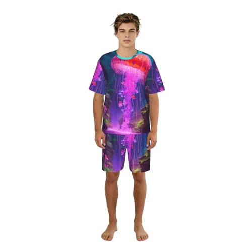 Pyjama élégant à imprimé champignon magique : douceur et originalité
