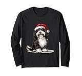 Photo Gallery simpatico cane tibetano terrier natale merry x-mas grafica maglia a manica Photo Gallery simpatico cane tibetano terrier natale merry x-mas grafica maglia a manica