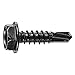 Screws - Self Drill Hex-Black