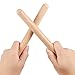SINJEUN 16 Pair (32 Pack) Wooden Rhythm Sticks, 8 Inch Classical Wood Claves Musical Percussion Instrument, Natural Hardwood Music Lummi Sticks for Student, Musicians