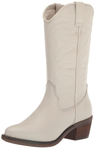 Bottes Western Steve Madden Hayward blanc cuir véritable santiags femmes 38