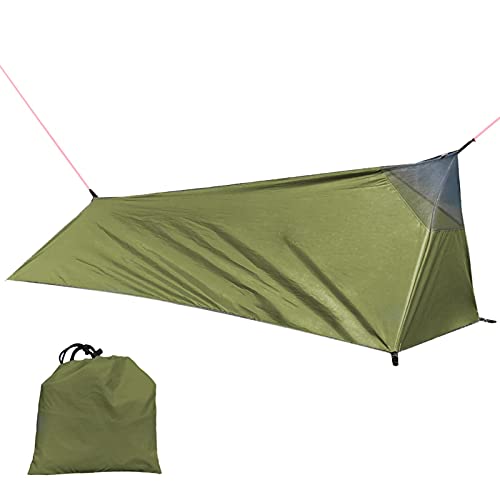 Tente Ultra-légère 1 Personne – Noire, Portable, Anti-UV, Idéale Camping Randonnée