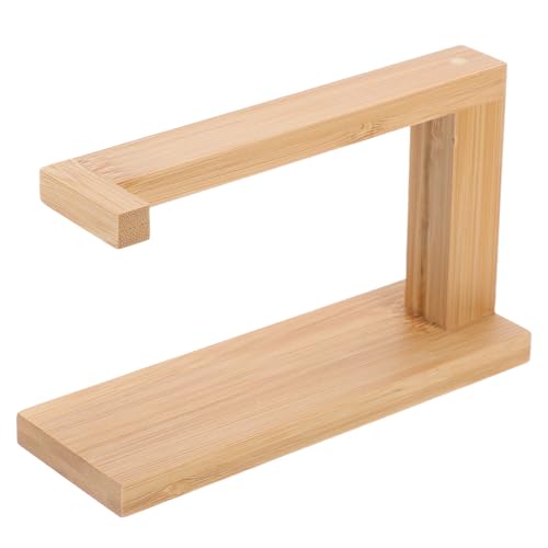 Portarrollos de bambú y toallero creativo para baño minimalista 2