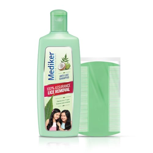 Image of Mediker Anti-Lice Treatment Shampoo + Anti Lice Comb, 100 ml