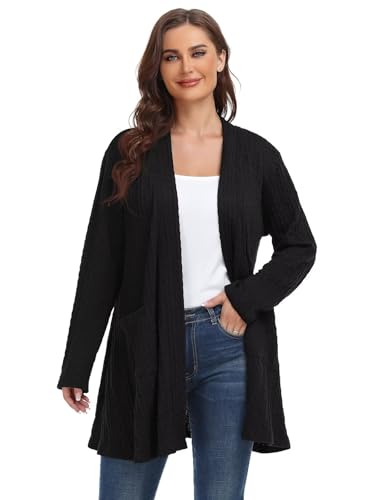 Image of BELAROI Plus Size Cardigan Sweaters for Women 2026 Pockets