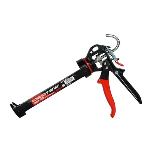 Red Devil 3989 9" Extreme Duty Caulk Gun - Thrust Ratio 26:1,Black