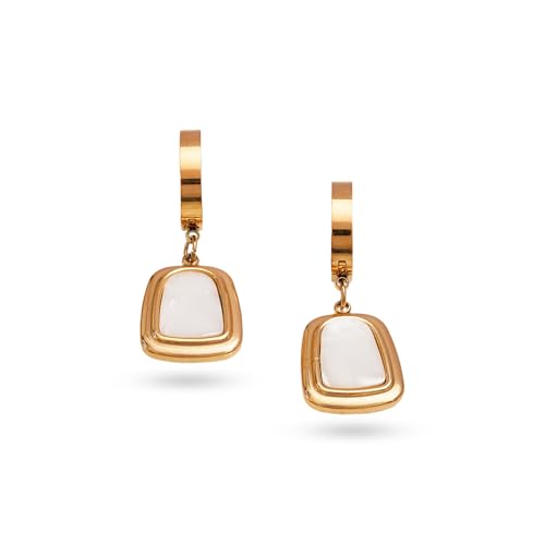 Image of Rubans Demi Fine Stainless Steel Hoop Earrings Daily Gift for Women & Girls