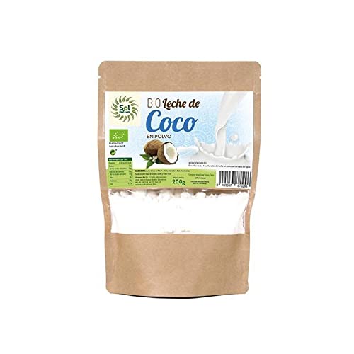 Solnatural Leche De Coco En Polvo Bio 200 G, Estándar, Único
