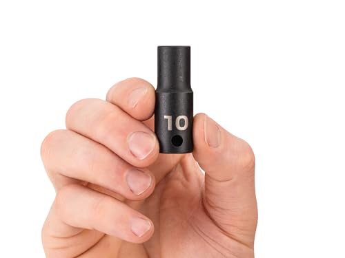 Image of TEKTON 3 /8 Inch Drive x 10 mm Semi-Deep 6-Point Impact Socket | SID14110