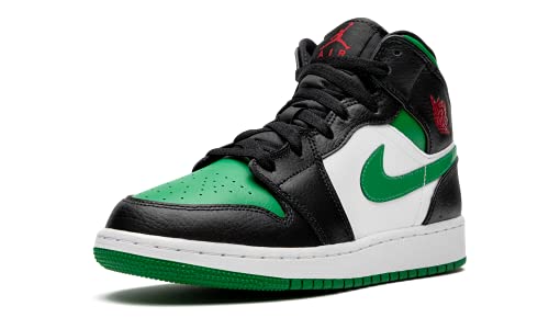 Image of Jordan Youth Air Jordan 1 Mid GS 554725 067 Green Toe - Size 4.5Y