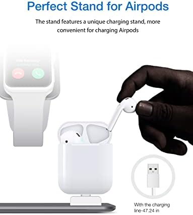 Bestand 3 in 1 Stand Holder for iPhone Mobile Phone iWatch and Charging Stand for Airpods Only, Grey (Patented, Airpods Charging Case NOT Contained