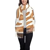 【Bequemer Kaschmir-Touch】 Hergestellt aus künstlichem Kaschmir, dieser Schal hat eine plüschige Haptik, die weich und hautfreundlich ist. Es bietet Ihnen Komfort und Wärme sowohl im kalten Winter als auch in kühlen Frühlings- und Herbstsaison, sodass Sie die hochwertige Textur spüren können.