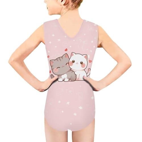 Xpyiqun Bathing Suits for Girls 3-14 Kids Summer One Piece Swimwear Beach Sport Sleeveless Swimsuits Athletic3