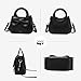 Small Purses for Women Crossbody Bag, Vegan Leather Crossbody Purses and Handbags with Top Carry Handle and Cute Bow Knot(Black)