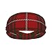 Scottish Clan Bruce Tartan Plaid Pattern Fashionable Outdoor Sports Decoration Sweat Proof and Absorbent Belt