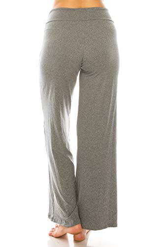 Image of Leggings Depot Women's Wide Leg Drawstring Pajama Pants for Lounge, Sleep