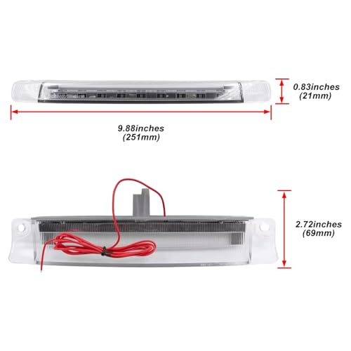 Troisième feu stop auto compatible Highlander 2014-2018 feu de frein - 2