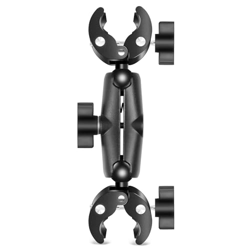 Pince solide à double tête rotative 360° PULUZ support guidon pour caméra de sport