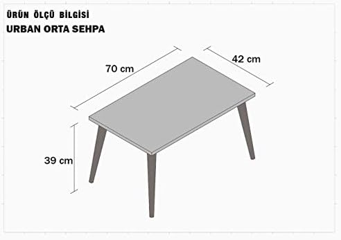 Sanal Mobilya Urban Ahsap Ayak Orta Sehpa Koltuk Sehpasi Salon Sehpasi Beyaz Amazon Com Tr Ev Ve Yasam