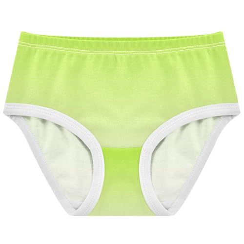 Joisal Lemon Green Floral White Gradient Panties Little Girl Toddler Underwear Floral Cotton Stylish Undies Kids Briefs 2t
